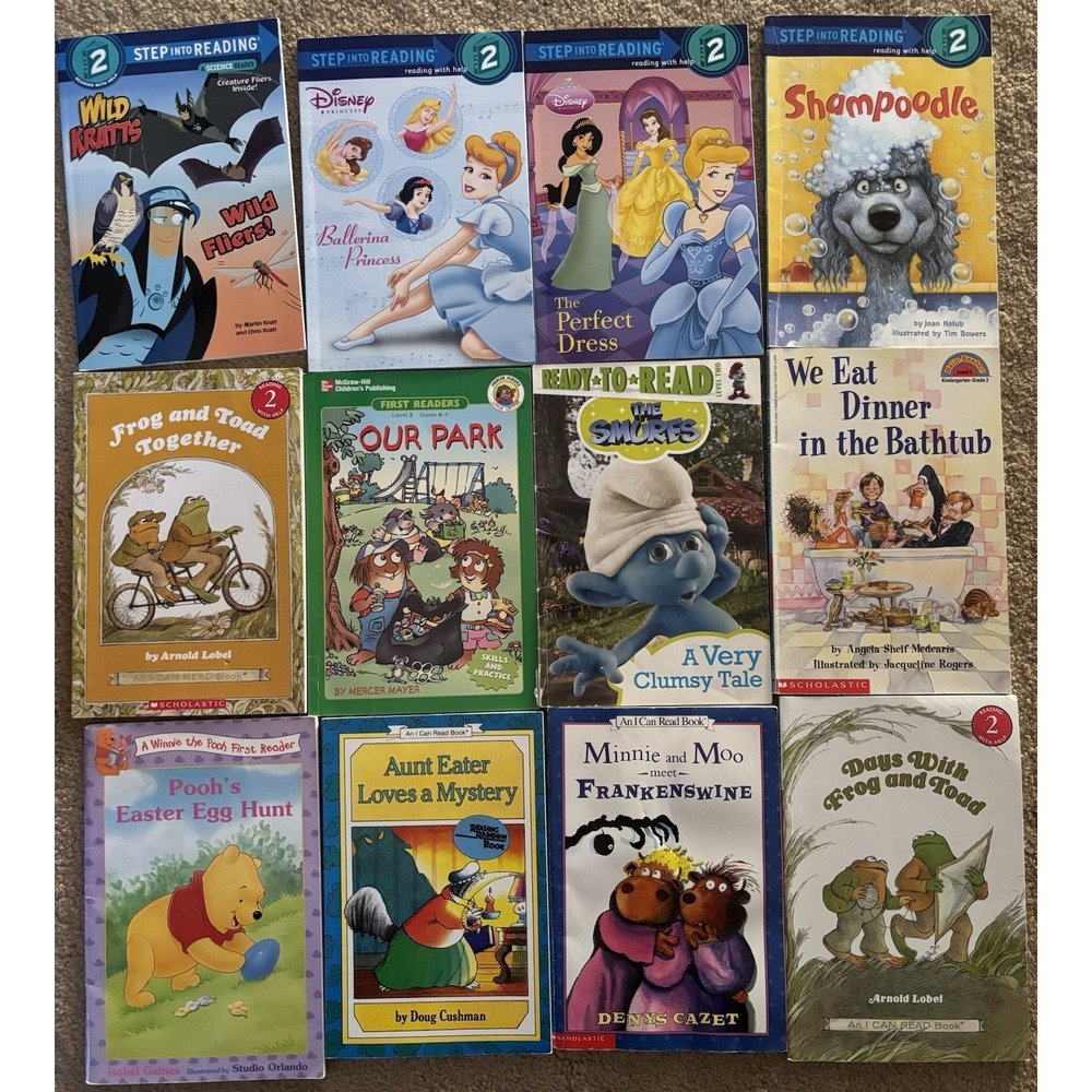 Lot of 12 Level 2 Step Into Reading | I Can Read | Learn To Read | Misc Books